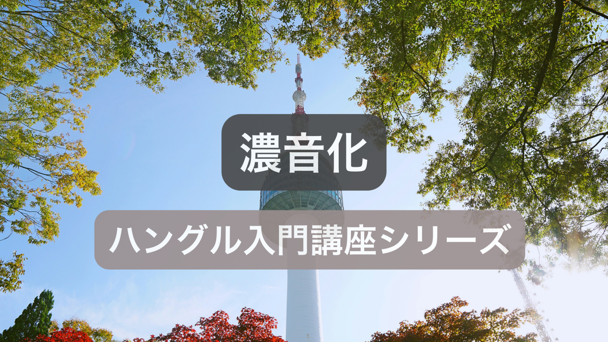 韓国語の濃音化の法則と発音ルール